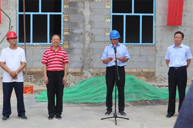 山西省河东中医少儿推拿学校在建宿舍楼施工单位负责人致辞